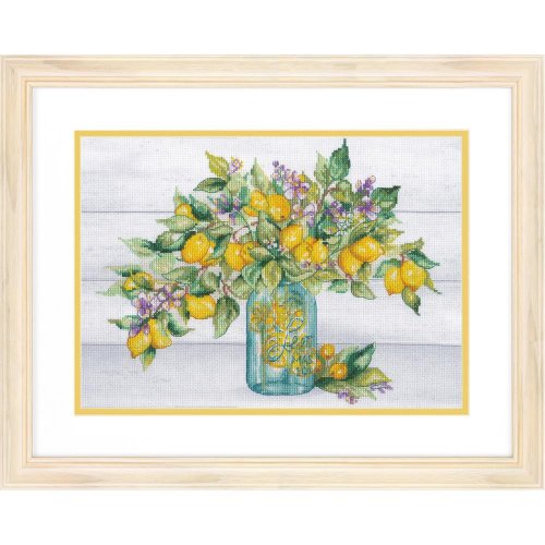 (image for) Lemon Jar Counted Cross Stitch Kit